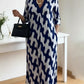 Casual Chic Mid-Sleeve V-Neck Maxi Dress