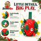 Dog Christmas Interactive Toy Soccer Ball with Bell