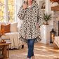 Women’s Cozy Plush Hooded High-Low Coat