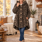 Women’s Cozy Plush Hooded High-Low Coat