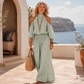Halter Cold-Shoulder Vacation Set