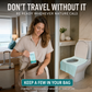 🚽 Disposable Adhesive Toilet Seat Covers – Extra Coverage for Travel & Public Restrooms