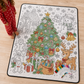 DIY Christmas Drawing Blanket with 24 Colors Markers, Doodle Your Own Xmas Blanket, Customizable Washable Paint Play Blanket for Adults, Kids