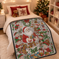 DIY Christmas Drawing Blanket with 24 Colors Markers, Doodle Your Own Xmas Blanket, Customizable Washable Paint Play Blanket for Adults, Kids