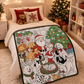 DIY Christmas Drawing Blanket with 24 Colors Markers, Doodle Your Own Xmas Blanket, Customizable Washable Paint Play Blanket for Adults, Kids