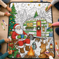 DIY Christmas Drawing Blanket with 24 Colors Markers, Doodle Your Own Xmas Blanket, Customizable Washable Paint Play Blanket for Adults, Kids