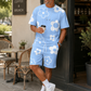 🌺 Men's Floral Print 2-Piece Summer Set