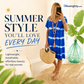 Tie-dye Striped Short-sleeved Loose T-shirt Dress