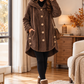 Women’s Cozy Plush Hooded High-Low Coat