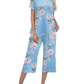 🎁Hot Sale 48% OFF⏳WOMEN'S PRINTED SHORT SLEEVE TOP WITH CAPRI PANTS LOUNGE & SLEEPWEAR SET