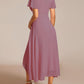 Elegant Pleated Chiffon Midi Dress