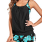 🏖️2026 Hot Sale 49% OFF🩱Sexy Leopard Cross Back Two-Piece Tankini Swimsuit