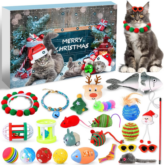 🐱Christmas Countdown Cat Toys Advent Calendar