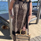 💥Last Day Special Sale 50% OFF💝👗Women's Leopard Print Tie Neck Sleeveless Long Dresses