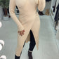 Dayanna Plain Wrap Front Longline Jumper