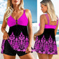 2PCS Ladies Tankini Swimsuit Set Swim Dress Boyshorts