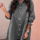 Women’s Button-down Denim Shirt Dress