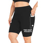 Women's High-Waisted Yoga Shorts with Pockets