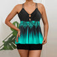 2PCS Ladies Tankini Swimsuit Set Swim Dress Boyshorts