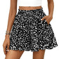 Women's High Waisted Ruffles Flared Mini Skirts