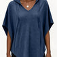 Women's Plus Size  Cotton Solid Hooded T-Shirt