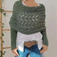 🧣Women’s Cut-out Knitted Shawl with Double Sleeves