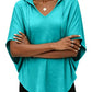 Women's Plus Size  Cotton Solid Hooded T-Shirt