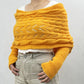 🧣Women’s Cut-out Knitted Shawl with Double Sleeves
