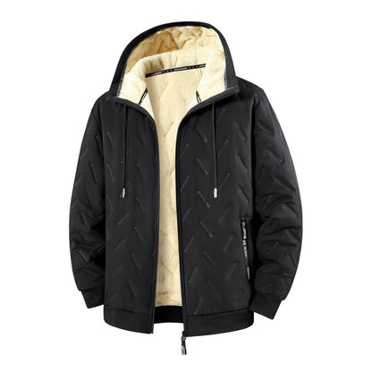Men's Winter Warm Zipper Hooded Coat