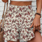 Solid Color Stretch Waist Layered Short Skirt