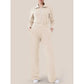 Women Wide Leg Technical Fleece Jumpsuit