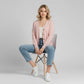 🌸Women’s V-Neck Knit Cardigan with Heart-Shaped Buttons for Cosy Winter Layering