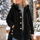 Women’s Cozy Plush Hooded High-Low Coat
