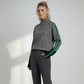 Turtleneck with Contrasting Stripes