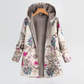 Cosy Floral Hooded Jacket with Relaxed Fit