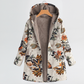 Cosy Floral Hooded Jacket with Relaxed Fit