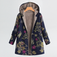 Cosy Floral Hooded Jacket with Relaxed Fit