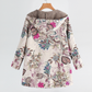 Cosy Floral Hooded Jacket with Relaxed Fit
