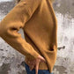🔥HOT SALE - Round Neck Zipper Knitted Jacket