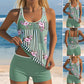 Sexy Printed Tank Top & Shorts 2-Piece Swimsuit