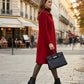 Women's Elegant Wool Button Coat