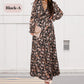 💞The best gift💞Women's Floral V-Neck Long Sleeve Flowy Dress