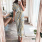 🔥2025 Summer New-❤️ Women Satin Button Shirt Dress