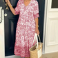 🌸Spring Sale 60% OF👗FV-neck cozy Bohemian Latest Style Dress