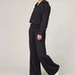 💝Black Friday Sale 50% OFF!!⚡🔥🎀Women's Oversized Half Zip Wide Leg 2 Piece Outfits Lounge Set