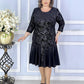 Helen™ | Velvet Bloom Midi Dress