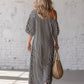 Women's Elegant Striped Off Shoulder Dress