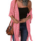 😍Women’s Oversized Knit Cardigan – Lightweight Crochet Tassel Kimono for Spring & Summer 🌸