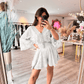 🌸 Limited time hot promotion | Casual cropped V-neck lace set