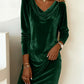 Loose Velvet Dress for Women